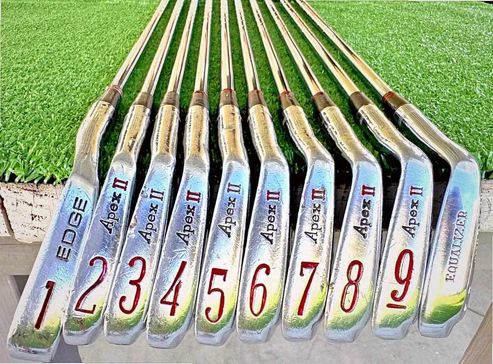 Ben Hogan Apex II Iron Set 1-PW+Equalizer White Cameo Legend Steel Shaft