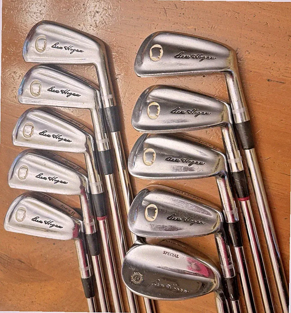 Ben Hogan Apex II White Cameo Iron Set 2-E & Sand Iron 4 Stiff Flex