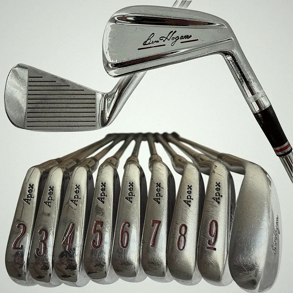Ben Hogan Apex Iron Set 2-SW (NO PW) Apex 4 Stiff Flex Steel Shafts NEW GRIPS!!