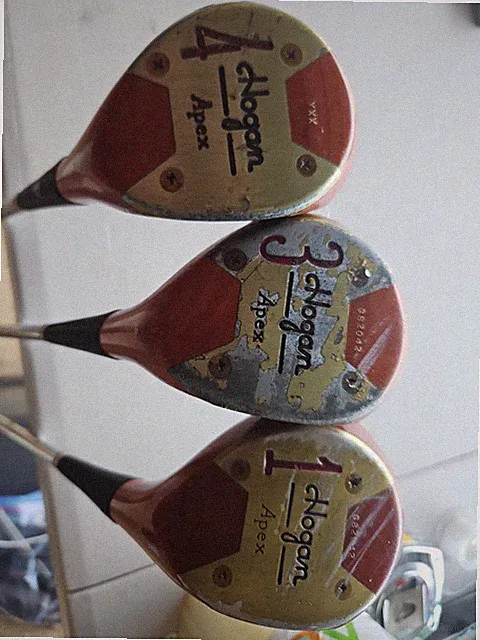 Ben Hogan Apex Persimmons 1,3,4 In Fair Shape