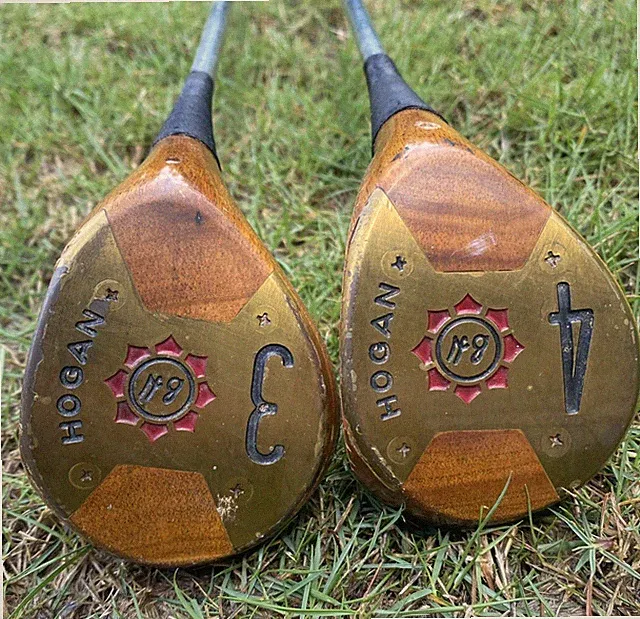 Ben Hogan BH Persimmon 3 & 4 Woods True Temper Steel Shaft Stiff Flex