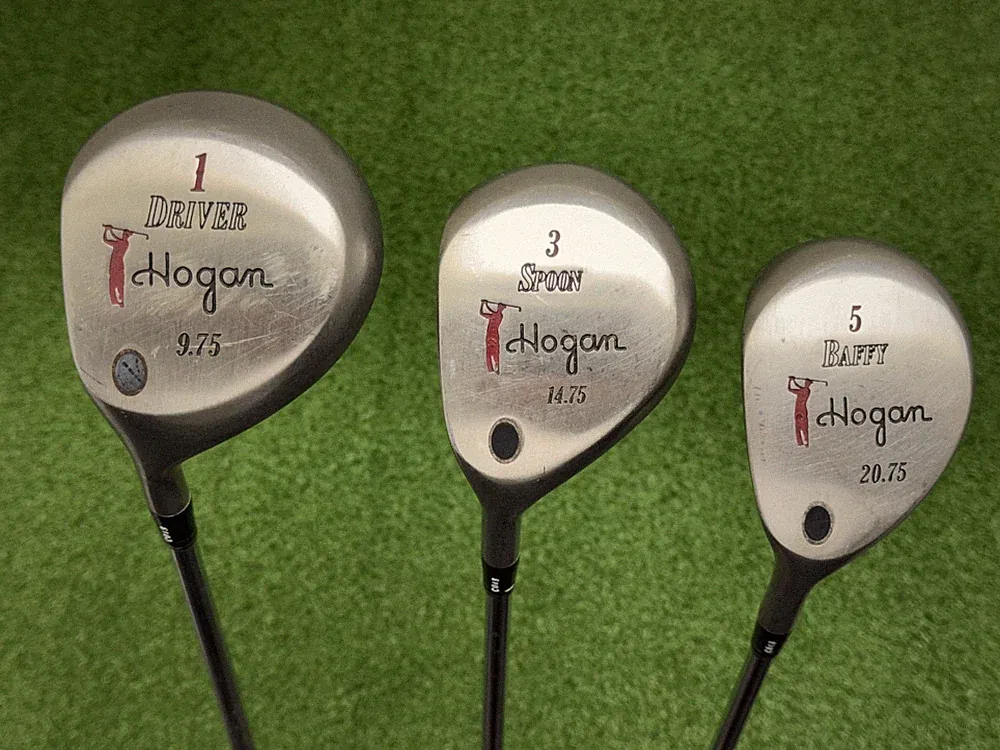 Ben Hogan Golf DRIVER + SPOON + BAFFY Club Set Left Handed Steel Apex #4 Stiff