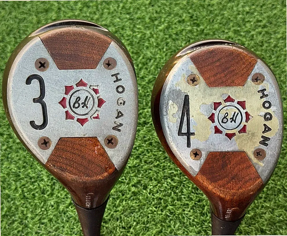 Ben Hogan Golf Persimmon 3 & 4 Fairway Wood Set Right Handed Steel Apex Regular