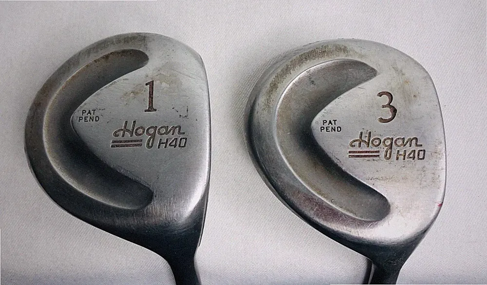 Ben Hogan H40 Driver 11.5* and 3 Wood 16.0* Pat Pend RH Reg Steel Shaft Apex /DB