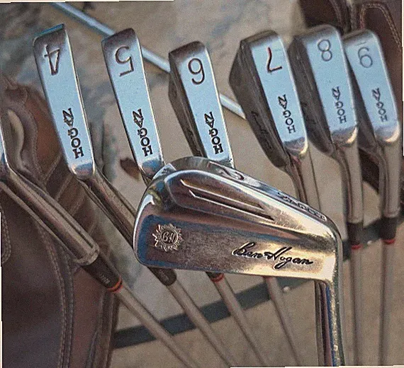 BEN HOGAN IRONS - 1958/59 STARBURST 2-9 - Original Grips - Matching Serials