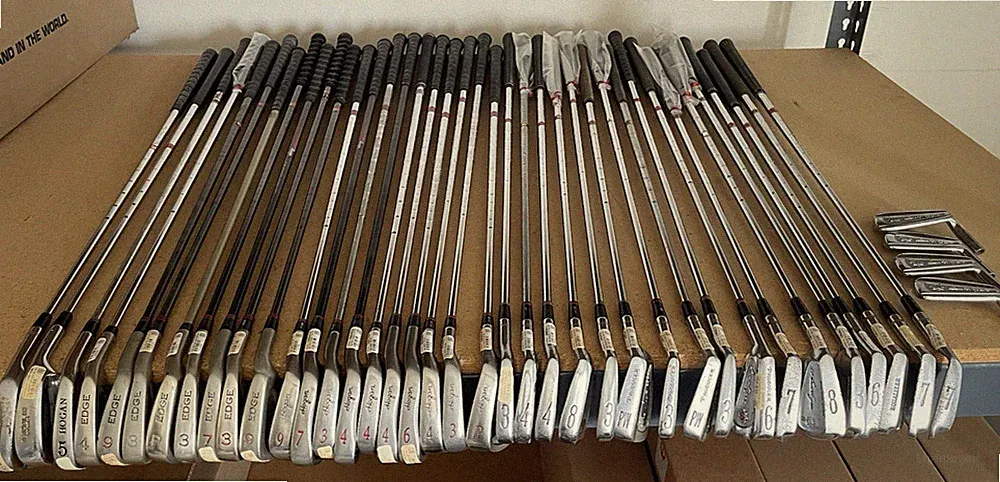Ben Hogan Irons - Lot of 42 clubs 1970s to 1990s Edge GCD Producer Medallion H40