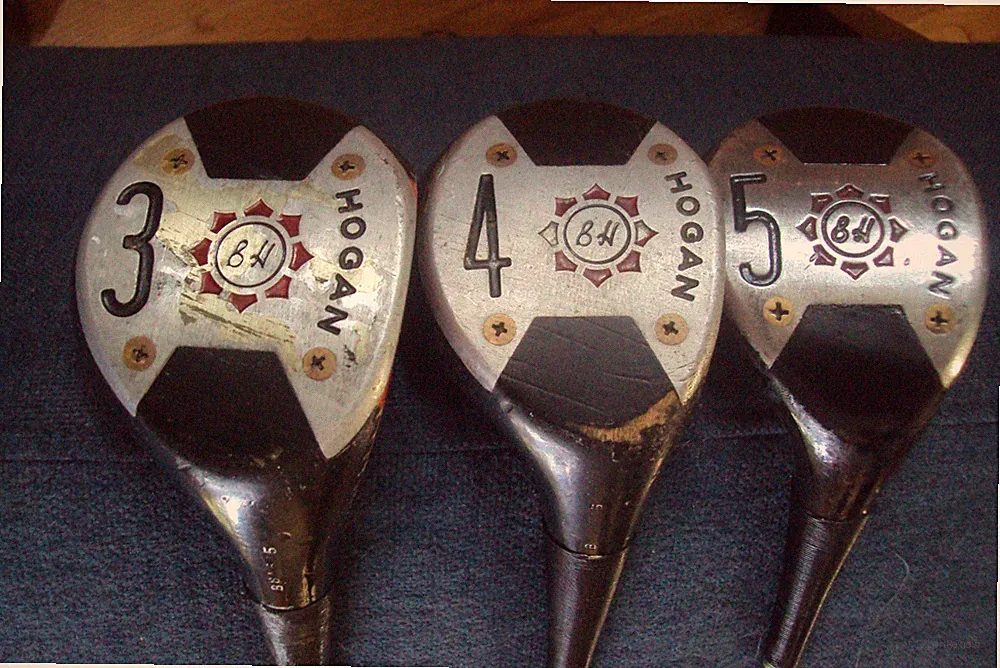 Ben Hogan Medallion 3/4 woods DuraPly 5 wood Apex/Legend 4 stiff steel
