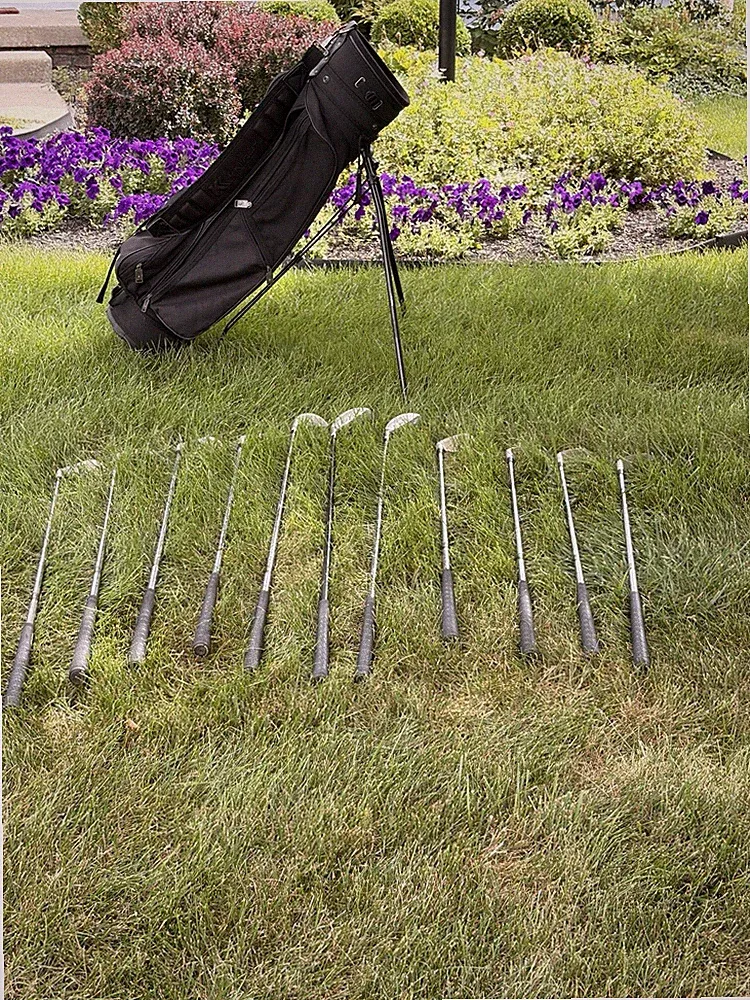 Black Complete Golf Club Set w/ Bag - Irons, Wedges & Driver