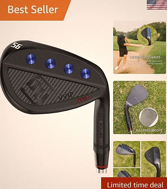 Black Golf Wedge - Precision Forged Clubs for Enhanced Performance