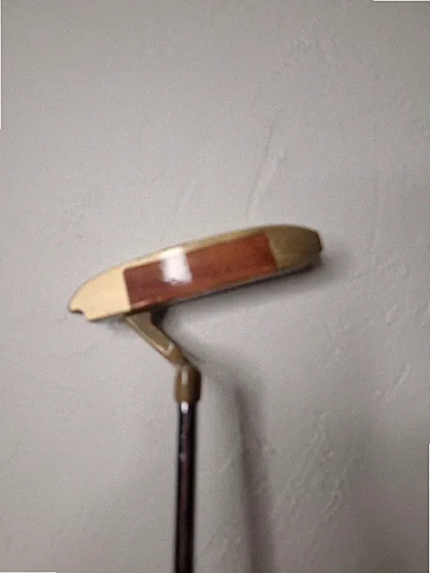 Black Maire Gold Wood face Putter New Zealand 1990s? 35" Right RH Hand