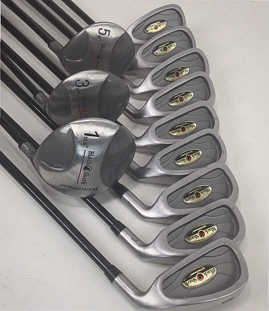 Black Shark Golf Club Set RH 3-SW Driver 3,5 Fairway Woods Good beginner Starter
