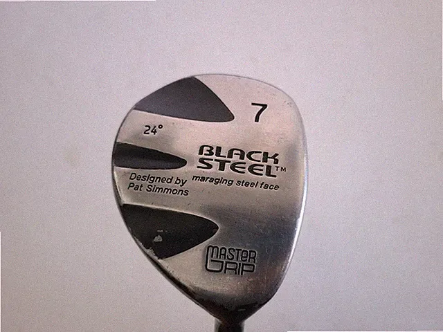 Black Steel 7 Wood Driver 24* R/H 41" R Flex Steel True Temper Shaft Golf