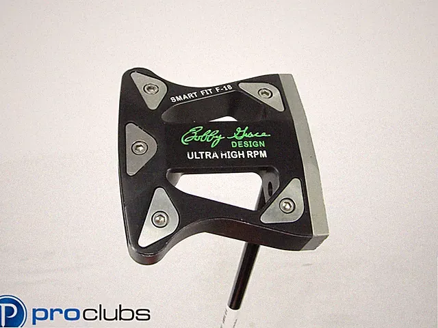 BOBBY GRACE AMAZING GRACE SMART FIT F-18 ULTRA HIGH RPM PUTTER 36" w/HEADCOVER
