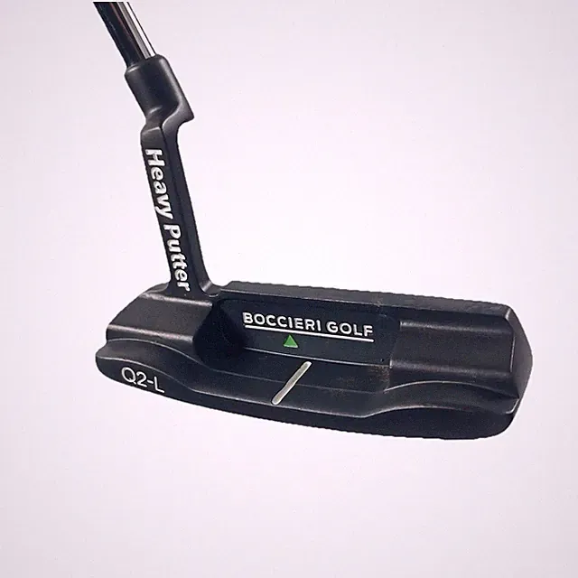 Boccieri Golf Q2-L Heavy Putter Lite Weight Black Steel Shaft 38” RH