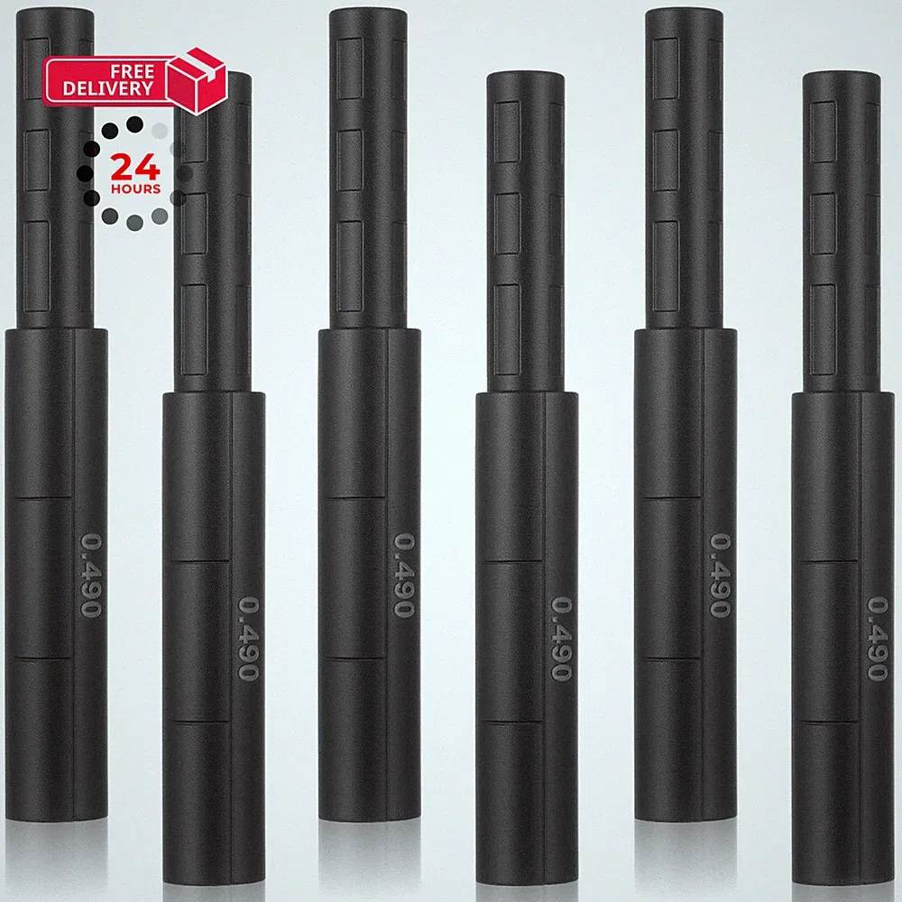 BOHUIZ 6 Pcs Golf Club Shaft Extender Rods for Steel Graphite Shafts, Black