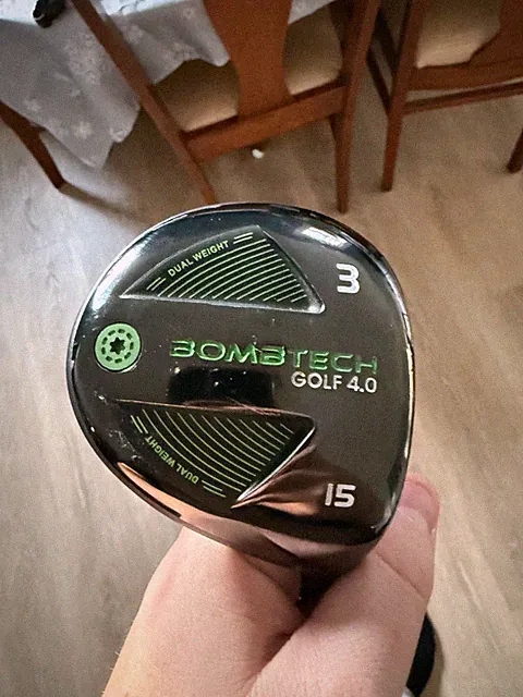 Bombtech 4.0 3 Wood 15 Deg Stiff Flex Graphite Shaft, Green