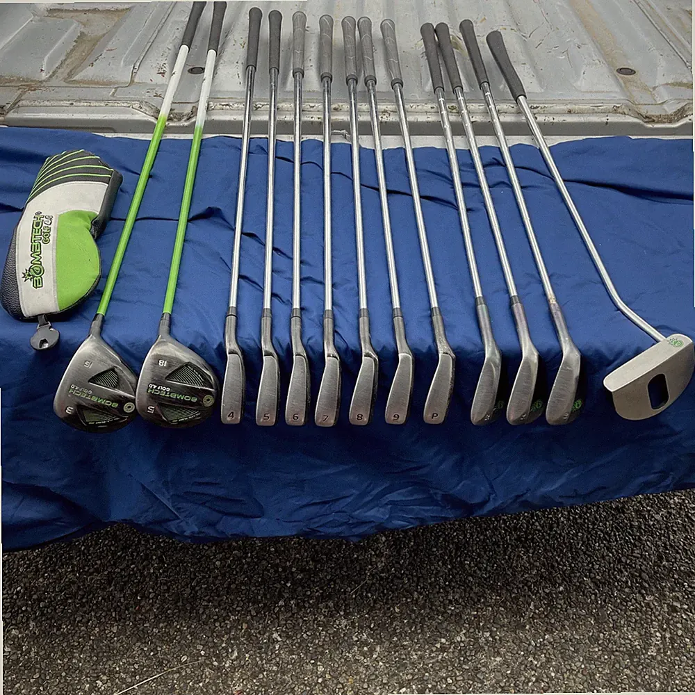 Bombtech 4.0 Golf Set Black, 3 & 5 Wood, 4-PW, GW, SW, LW PUTTER Steel Shaft, RH