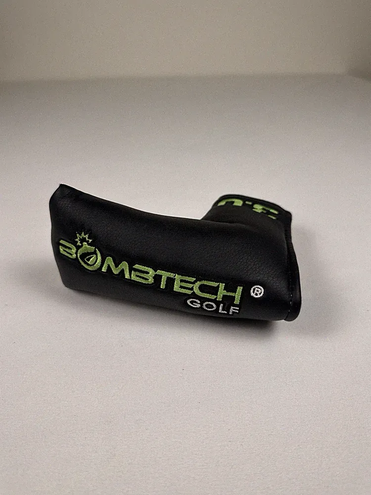 Bombtech Golf 3.0 Blade Putter Headcover Black Neon Green