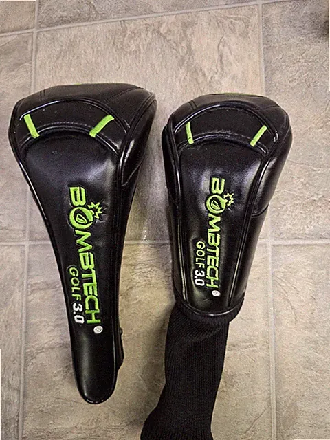 Bombtech Golf 3.0 Driver Wood Hybrid Head Covers Set 2pc #3 & HW