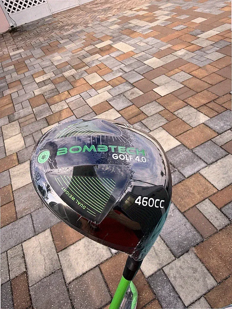 Bombtech Golf 4.0 Driver Set 1-Wood 10.5 Loft 460CC Black Green 2 Clubs
