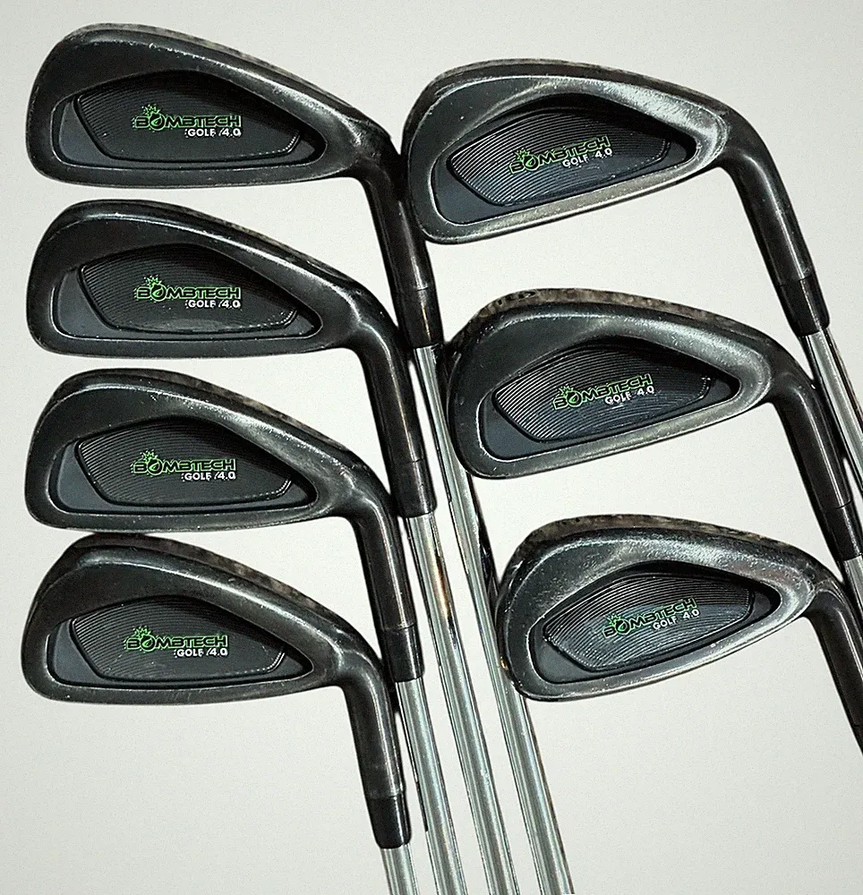 Bombtech Golf 4.0 Iron Set 4-PW Bombtech Stiff Flex Shafts Bombtech Grips