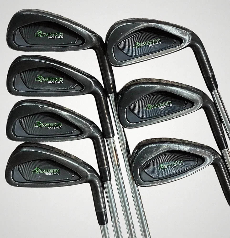 Bombtech Golf 4.0 Iron Set 4-PW Bombtech Stiff Flex Shafts Bombtech Grips
