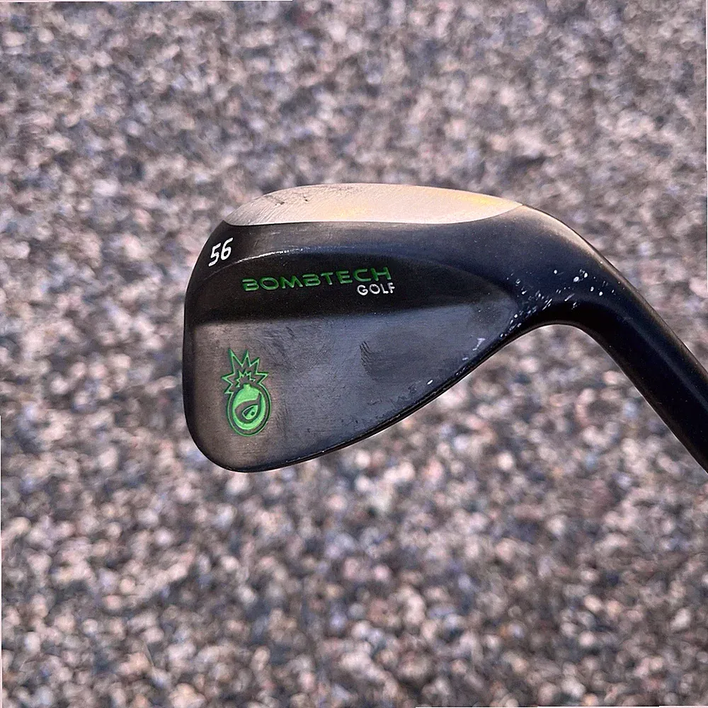BOMBTECH GOLF 56 Steel Sand Wedge Black Green Grooves Right Handed 35.5"