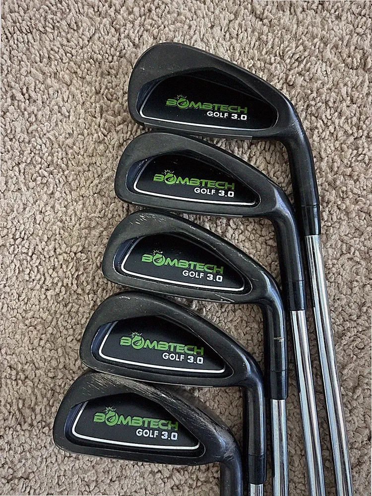 BombTech Golf Clubs 3.0 Iron Set 3-6 Stiff Flex Steel Shaft RH 3 Iron Driving