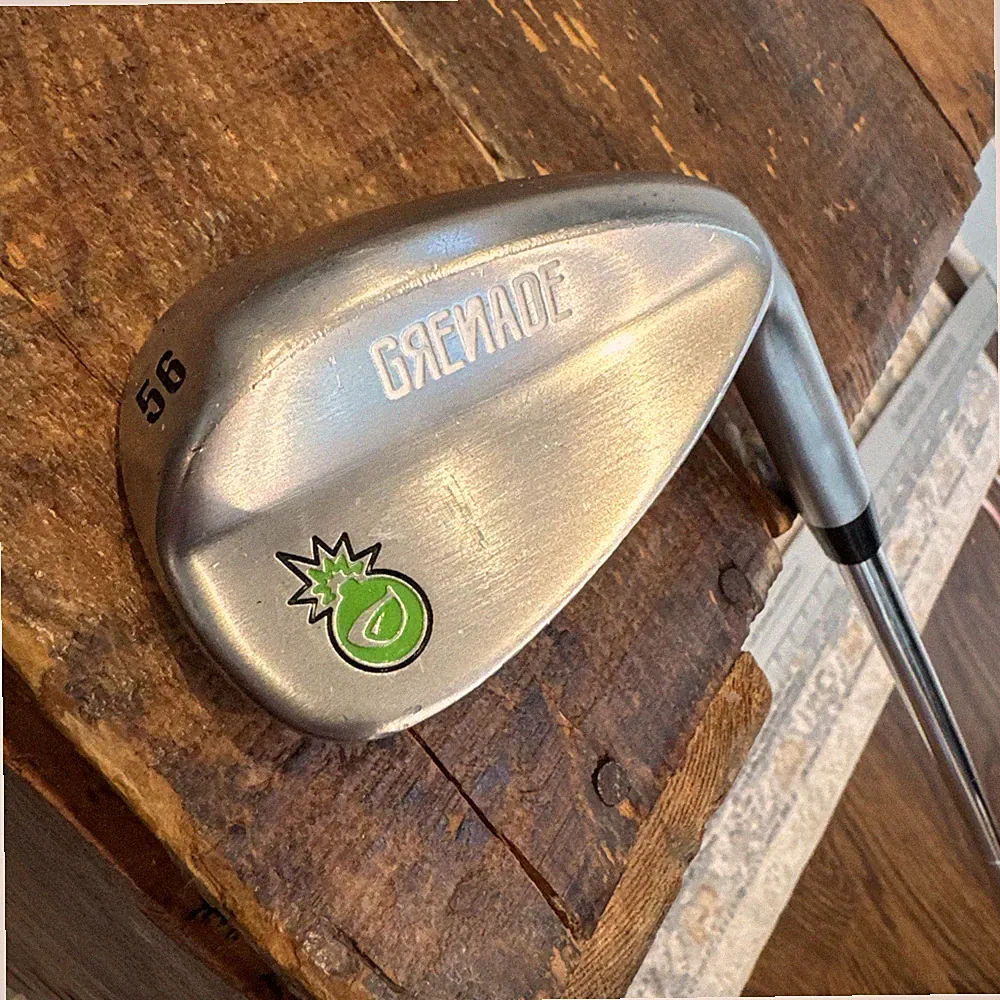 BombTech Golf Grenade Single S SW Sand Wedge 35.5” S Flex 56° Pure Grip RH