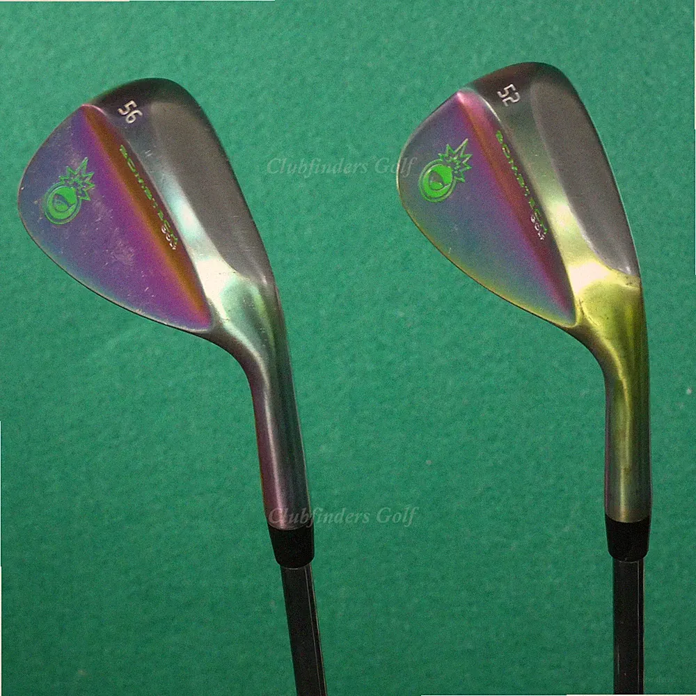 Bombtech Golf Limited Edition Volcano Torched 52° Gap & 56° Sand Wedges SET OF 2