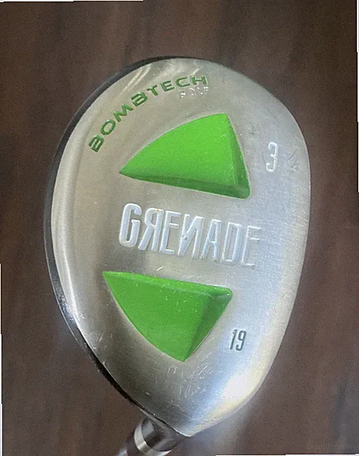 Bombtech Grenade 19° 3 Hybrid Steel Shaft with headcover