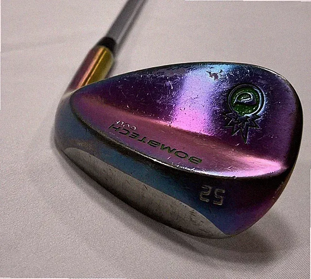 Bombtech Grenade Wedge 52°- Wedge Stock Grip Steel Shaft Right Handed Iridescent