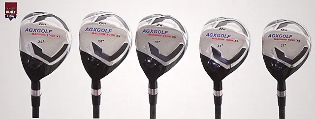 BOYS LEFT HAND MAGNUM HYBRID IRON SET: 5,6,7,8,9 GRAPHITE Any Length & Flex USA
