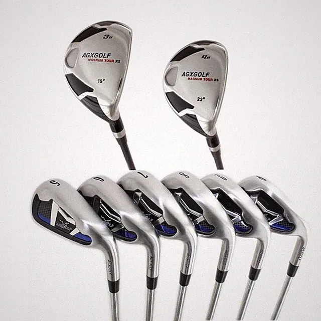 BOYS RIGHT HAND AGXGOLF MAGNUM XS-TOUR GRAPHITE IRONS SET w/3HY+4 HY+5-PW IRONS