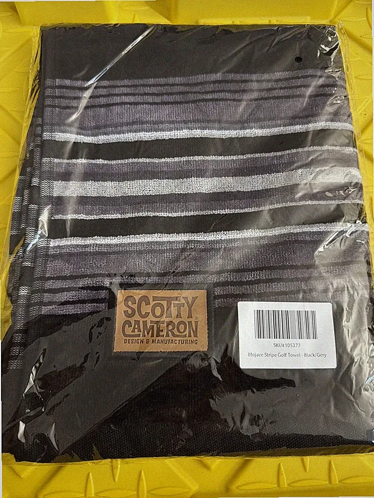 Brand New Scotty Cameron 'Mojave Stripe Black/Gray' Towel Cinco de Mayo