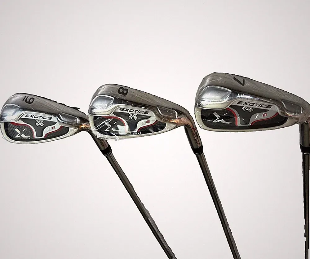 BRAND NEW TOUR EDGE EXOTICS MAX IRONS 7 8 9 KBS TOUR X - LITE STIFF FLEX