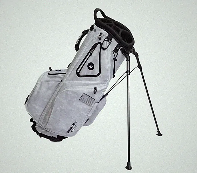 Bridgestone Gambler Lightweight Artic Camo Stand Golf Bag