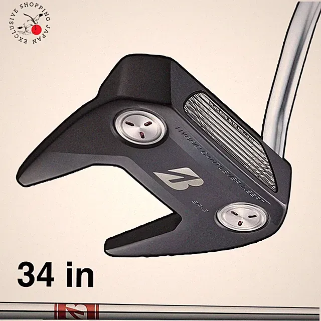 BRIDGESTONE Golf BP-3 Neo Mallet Putter Black Edition 34" Original Steel Shaft