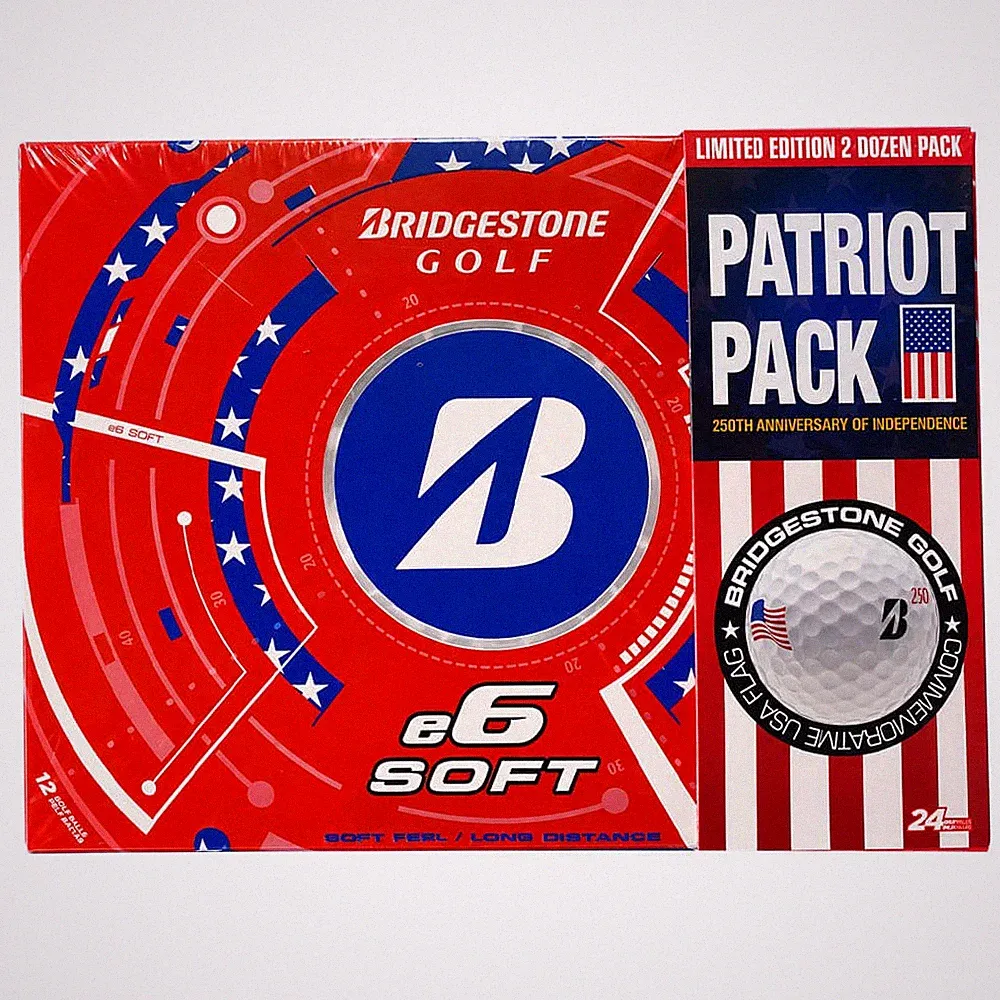 Bridgestone Golf Limited Edition e6 Soft Patriot Pack 2 Dozen Golf Balls 2