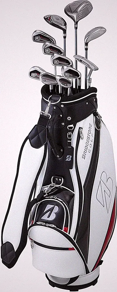BRIDGESTONE Golf Men's 11pcs Club Set BG-100 Carbon Shaft Flex: R w/Caddy Bag