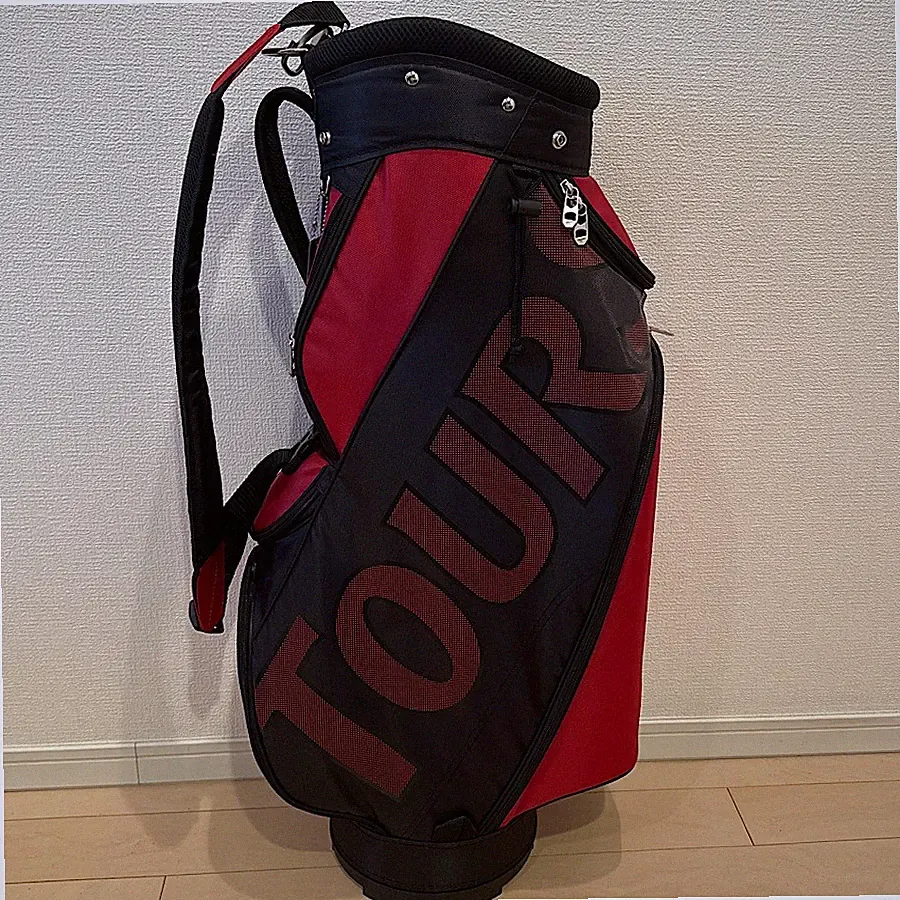 BRIDGESTONE GOLF Tour Stage Bicolor Men’s Caddy Bag 9.0 Black Red CBT726