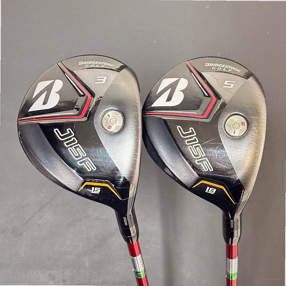 Bridgestone J15F Fairway Wood Set 2pcs 3W 5W Regular Flex w/HC Japan Used