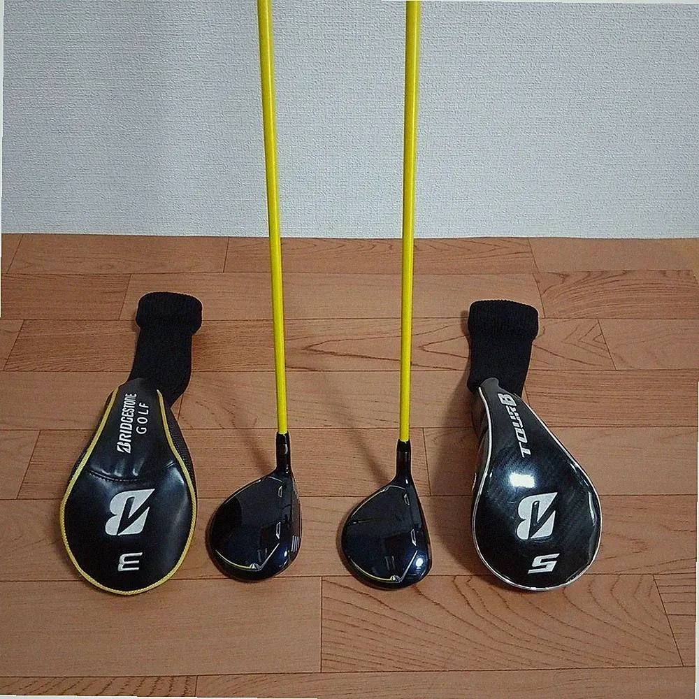 Bridgestone JGR Fairway Wood Set 3W 5W 2pc RH Regular TourAD w/HC Japan Used