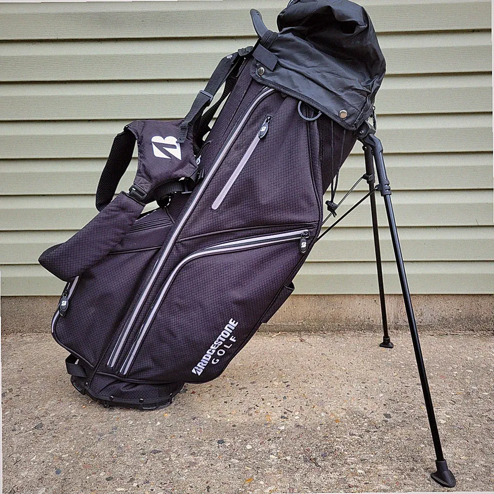 Bridgestone Lightweight Stand Bag, 4-way Club Divide, 7 Pockets with Rain Cover