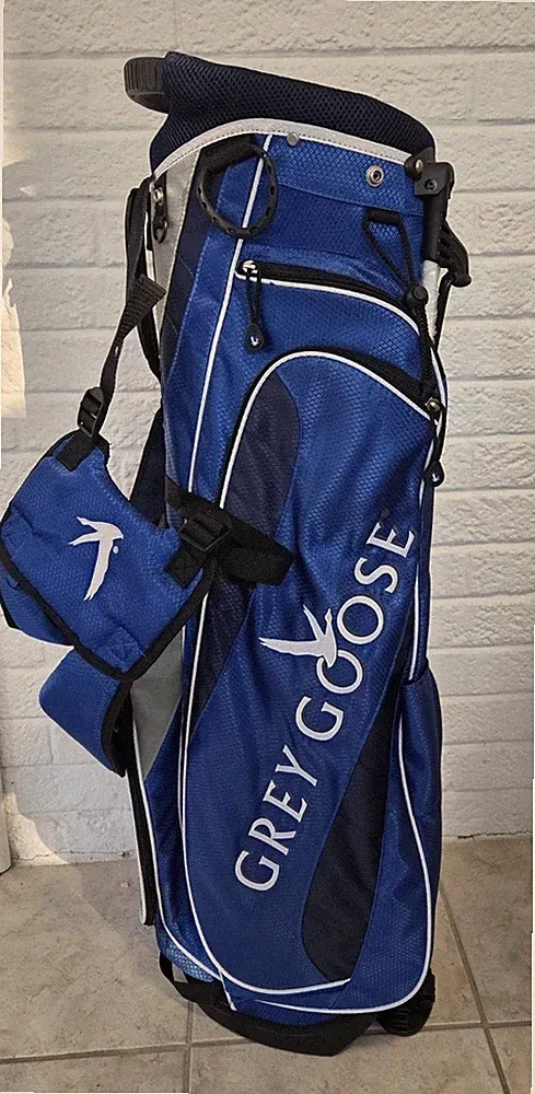 BRIDGESTONE Limited Edition Matt Kuchar Grey Goose Golf Club Stand Bag Blue 4way