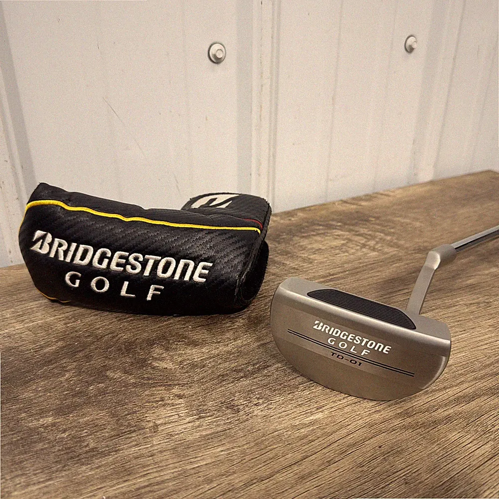 Bridgestone TD-01 Mallet 34" Putter With Head cover & Custom Super Stroke Grip