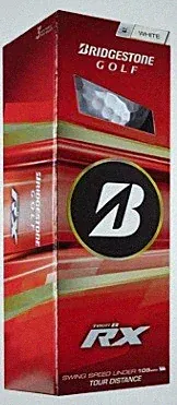 Bridgestone Tour B-RX Golf Balls (White, 3pk) 1 Sleeve 2026 NEW