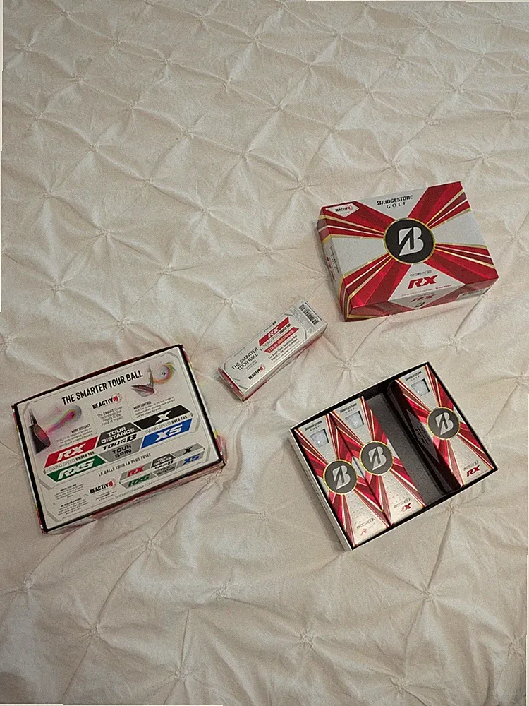 Bridgestone Tour B RX White Golf Balls - 12 Count Dozen Open Box New