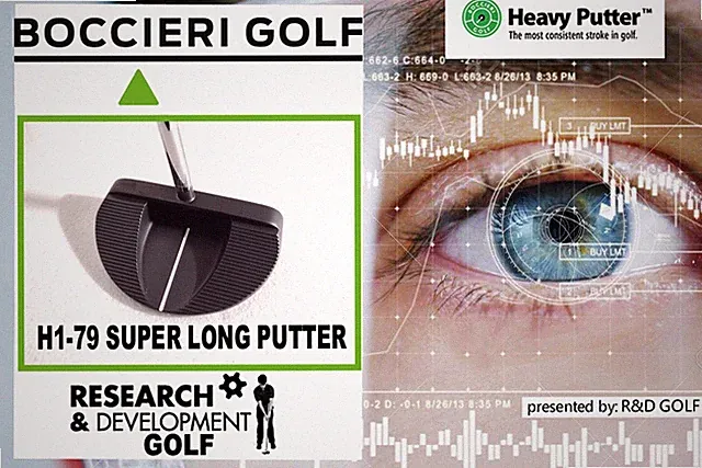 BROOMSTICK RH H1-79 BOCCIERI GOLF LONG PUTTER FOR 48"+ CENTER SHAFT PUTTER