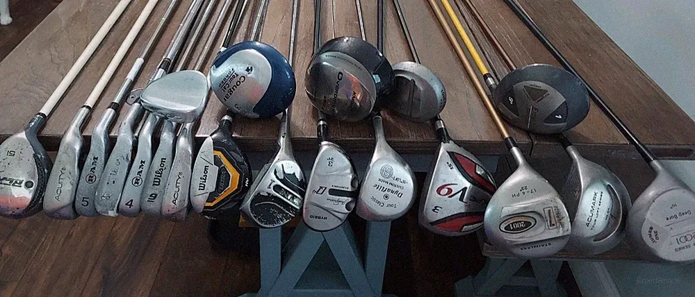 Bulk Lot Of 20 Mixed Golf Clubs - Woods Irons Drivers Hybrids RH & LH